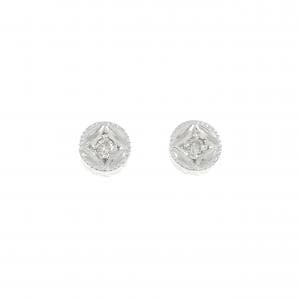 K18WG ダイヤモンド ピアス 0.04CT