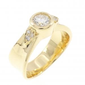 K18YG ダイヤモンド リング 0.352CT