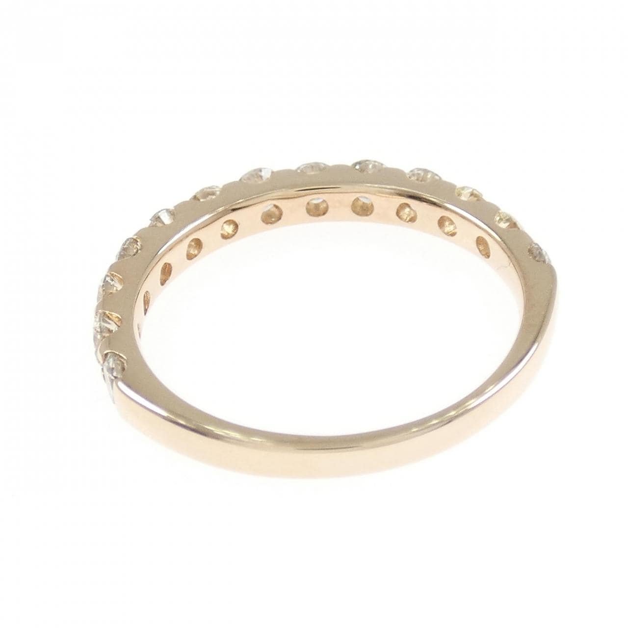K18PG ハーフエタニティ ダイヤモンド リング 1.00CT