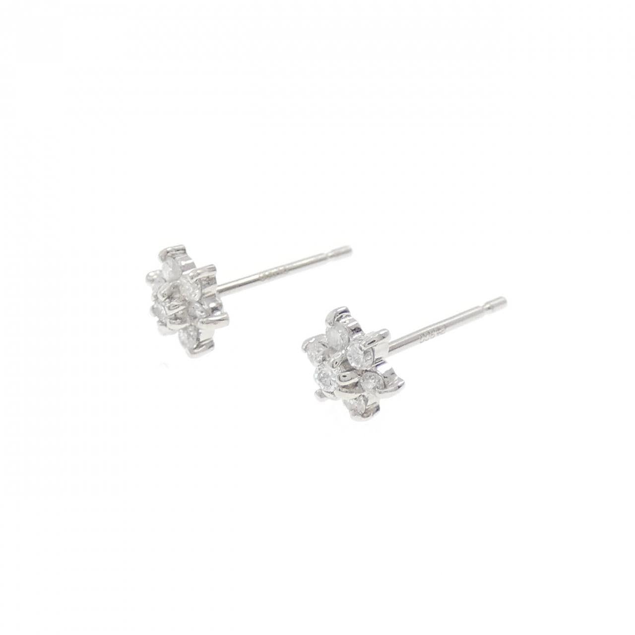 PT900 ダイヤモンド ピアス 0.20CT