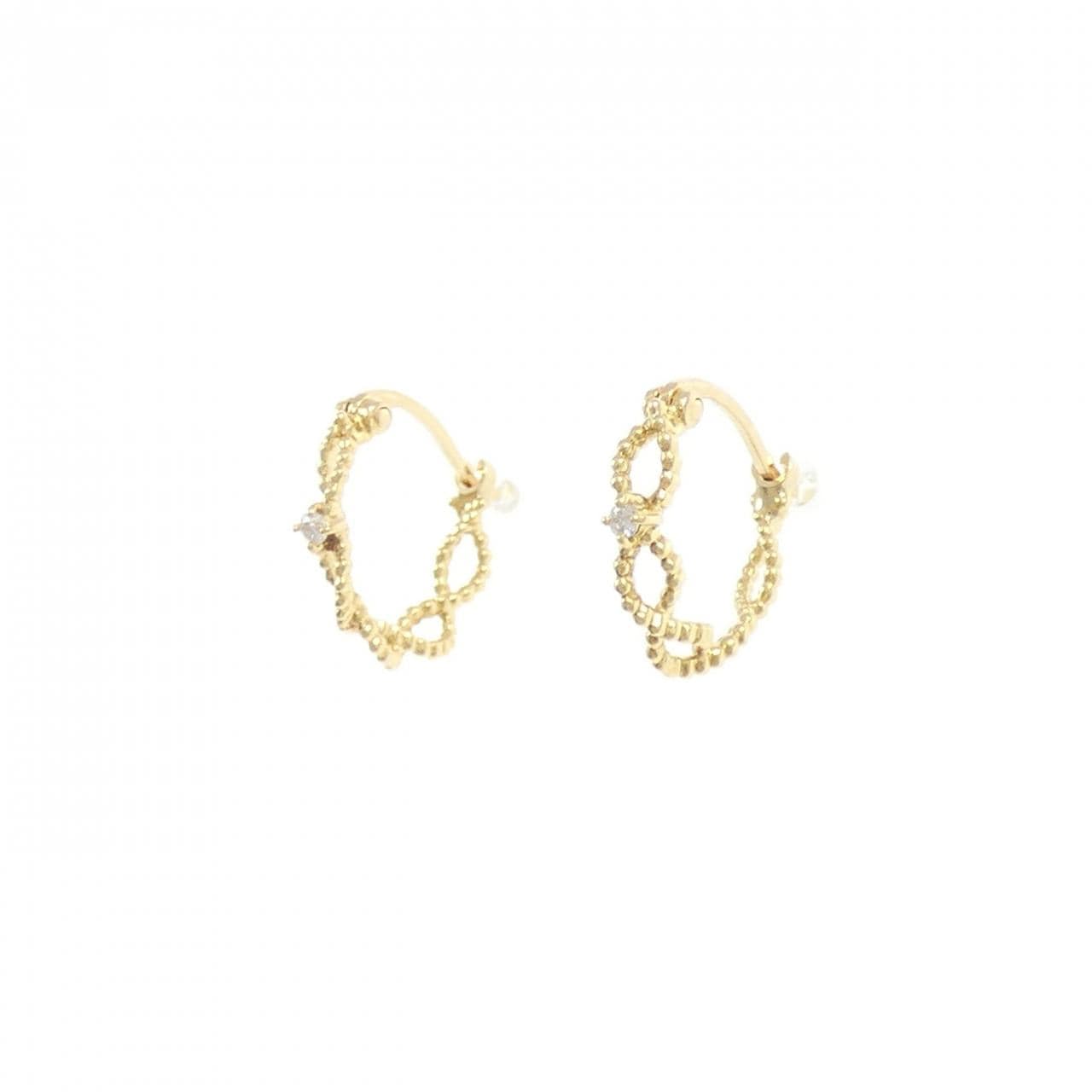 K18YG ダイヤモンド ピアス