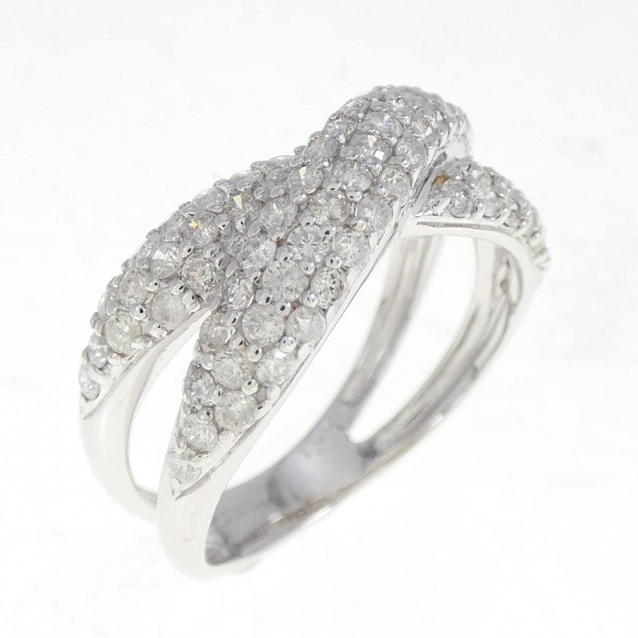 K18WG ダイヤモンド リング 1.00CT