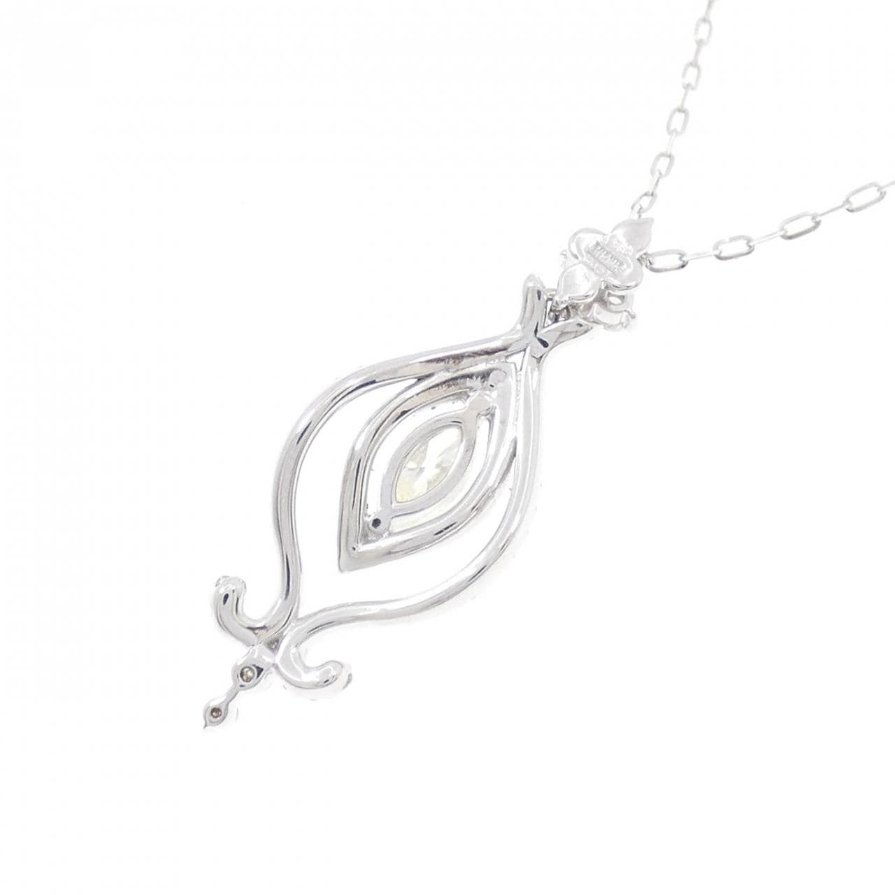 K18WG ダイヤモンド ネックレス 0.356CT