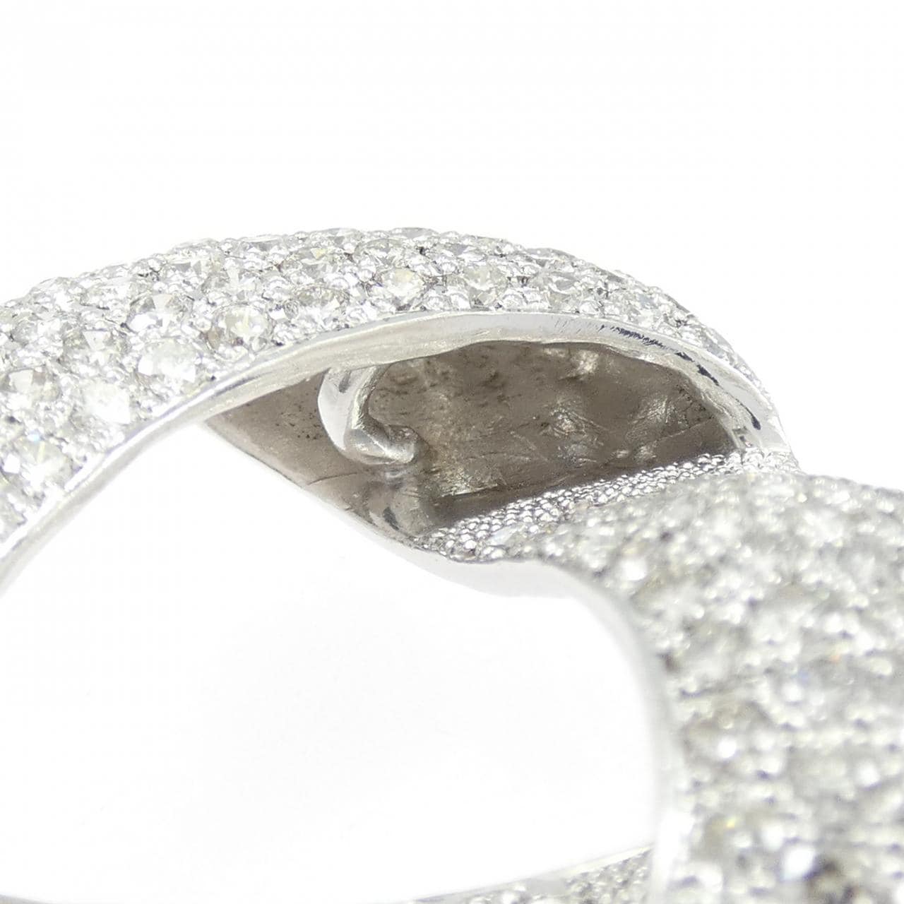 K18WG ダイヤモンド ペンダント 5.08CT