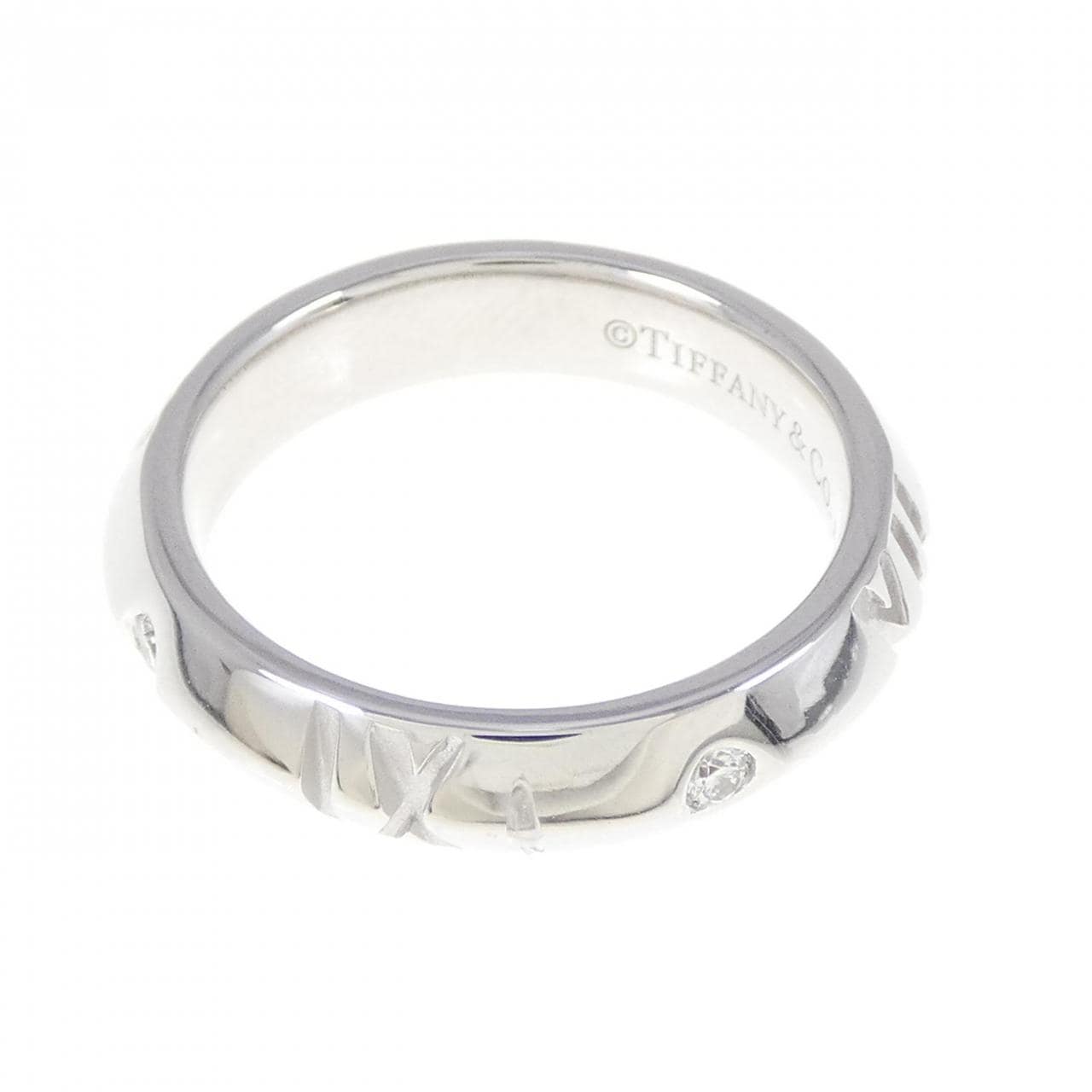 TIFFANY atlas X 封閉式窄戒指 0.10CT