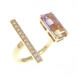 K18YG アメトリン リング 1.91CT
