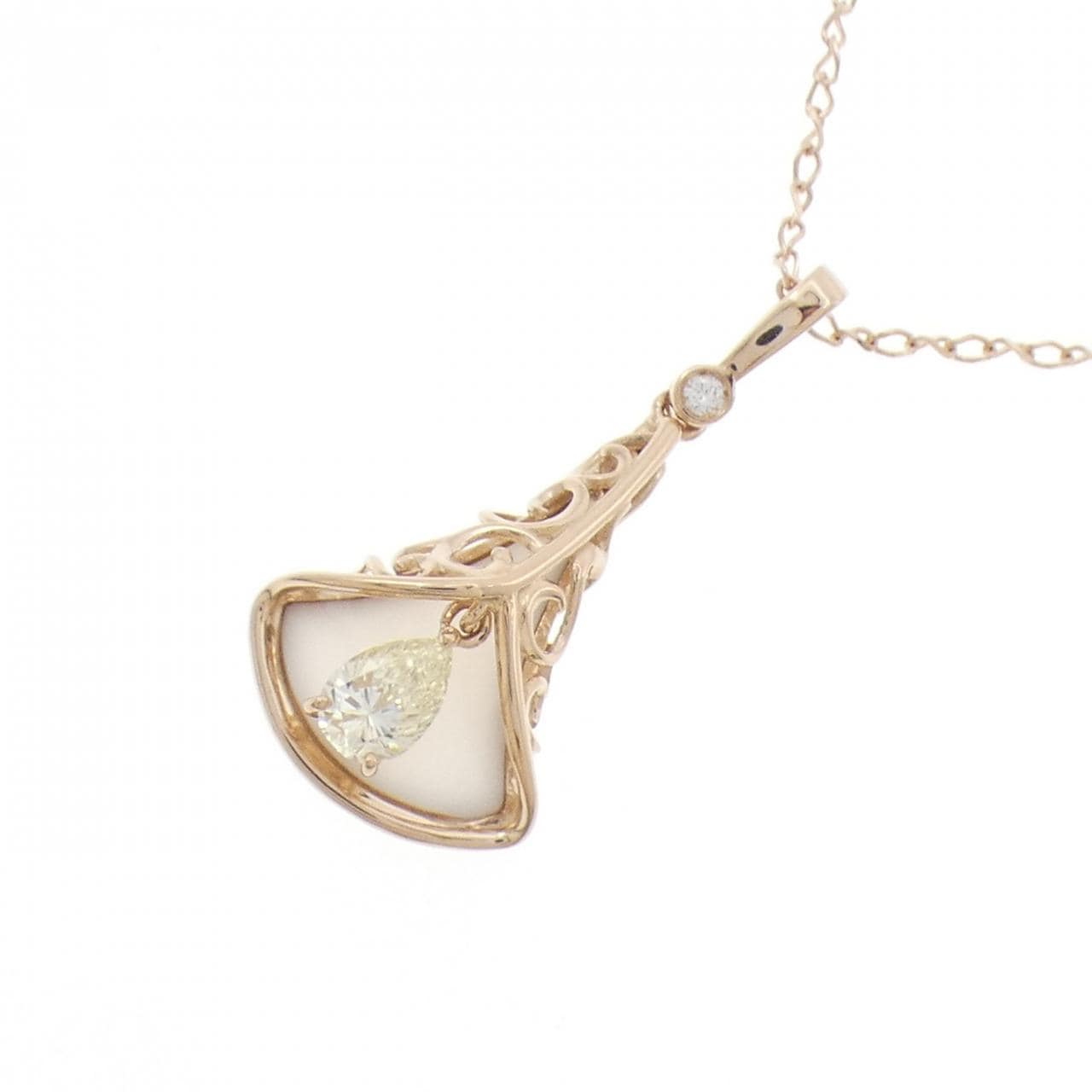 K18PG カルセドニー ネックレス