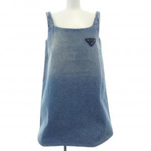 プラダ PRADA オーガニックデニムミニドレス トライアングルロゴ GFA122 S212 1ZAB ワンピース