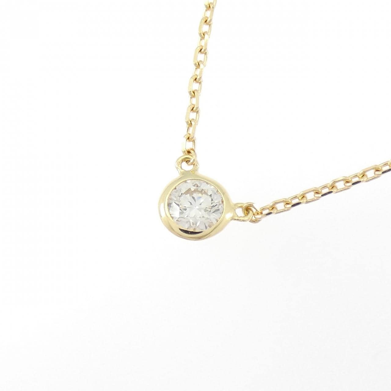K18YG ソリティア ダイヤモンド ネックレス 0.225CT