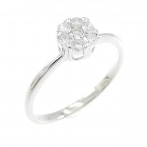 750WG ダイヤモンド リング 0.28CT