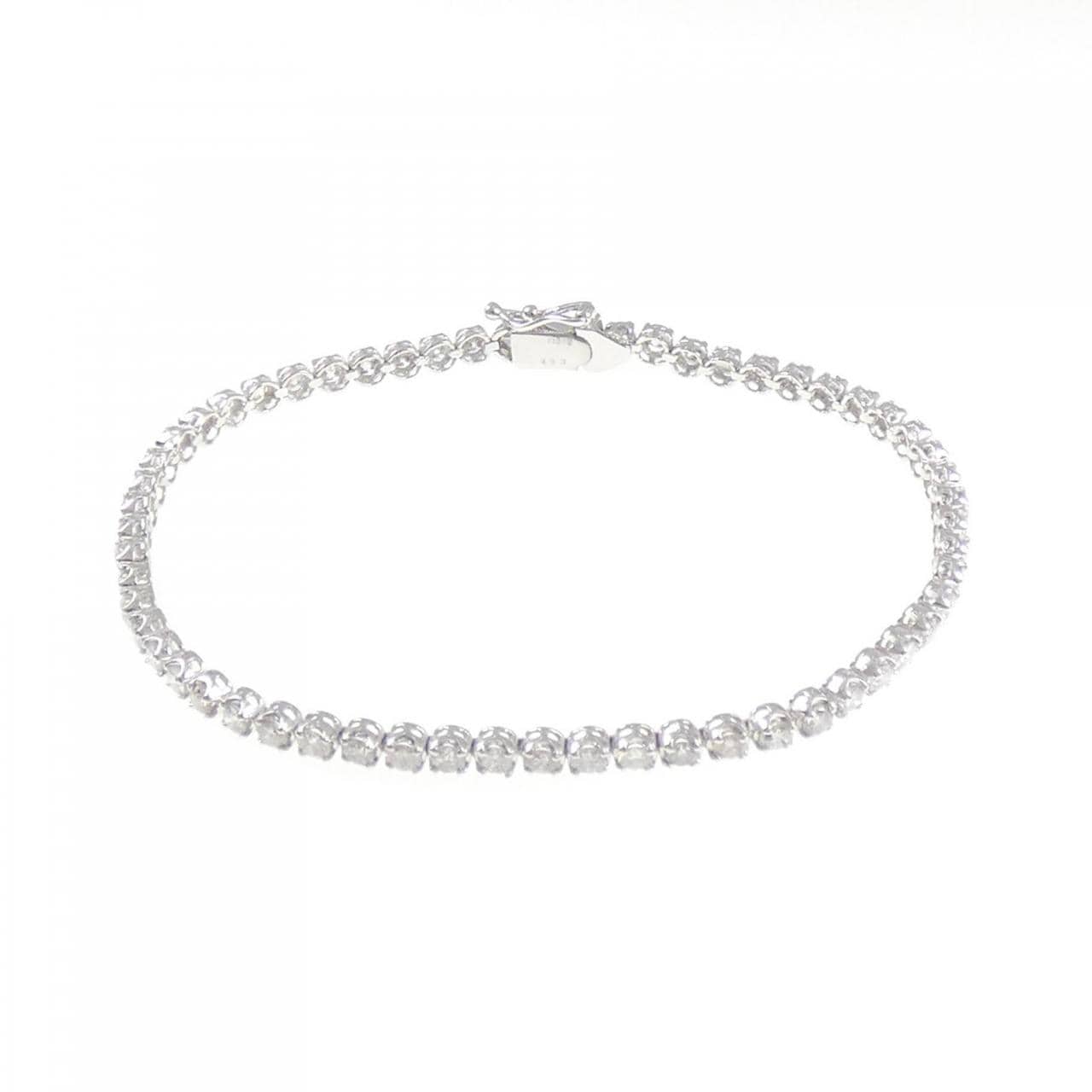 K18WG ダイヤモンド ブレスレット 3.00CT