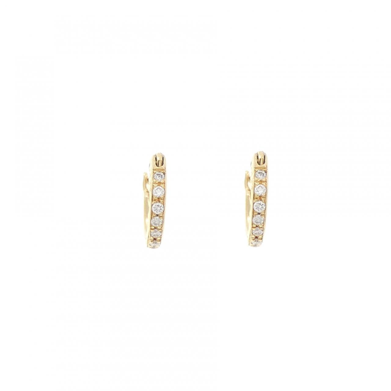 K18YG ダイヤモンド ピアス 0.066CT