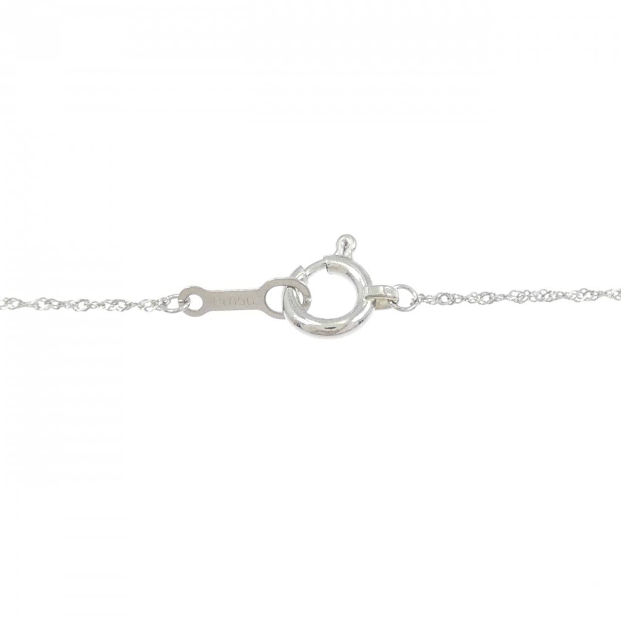 PT900/PT850 ソリティア ダイヤモンド ネックレス 0.30CT