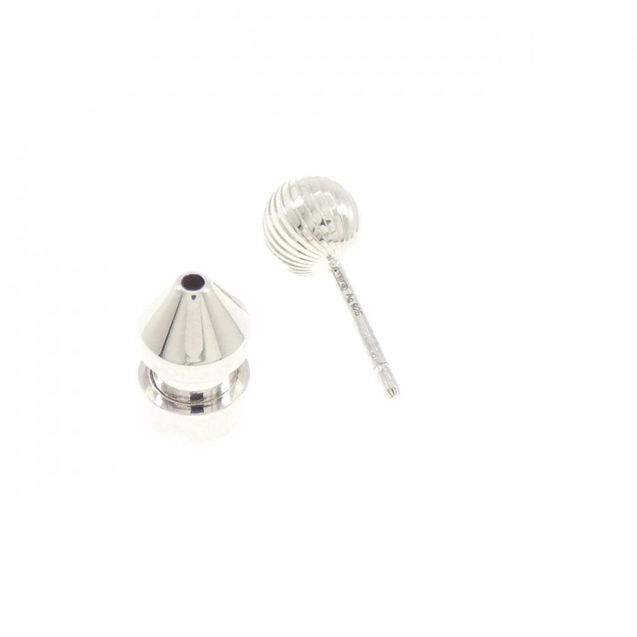 グッチ スクエア＆ラウンド スタッズ ピアス 片耳