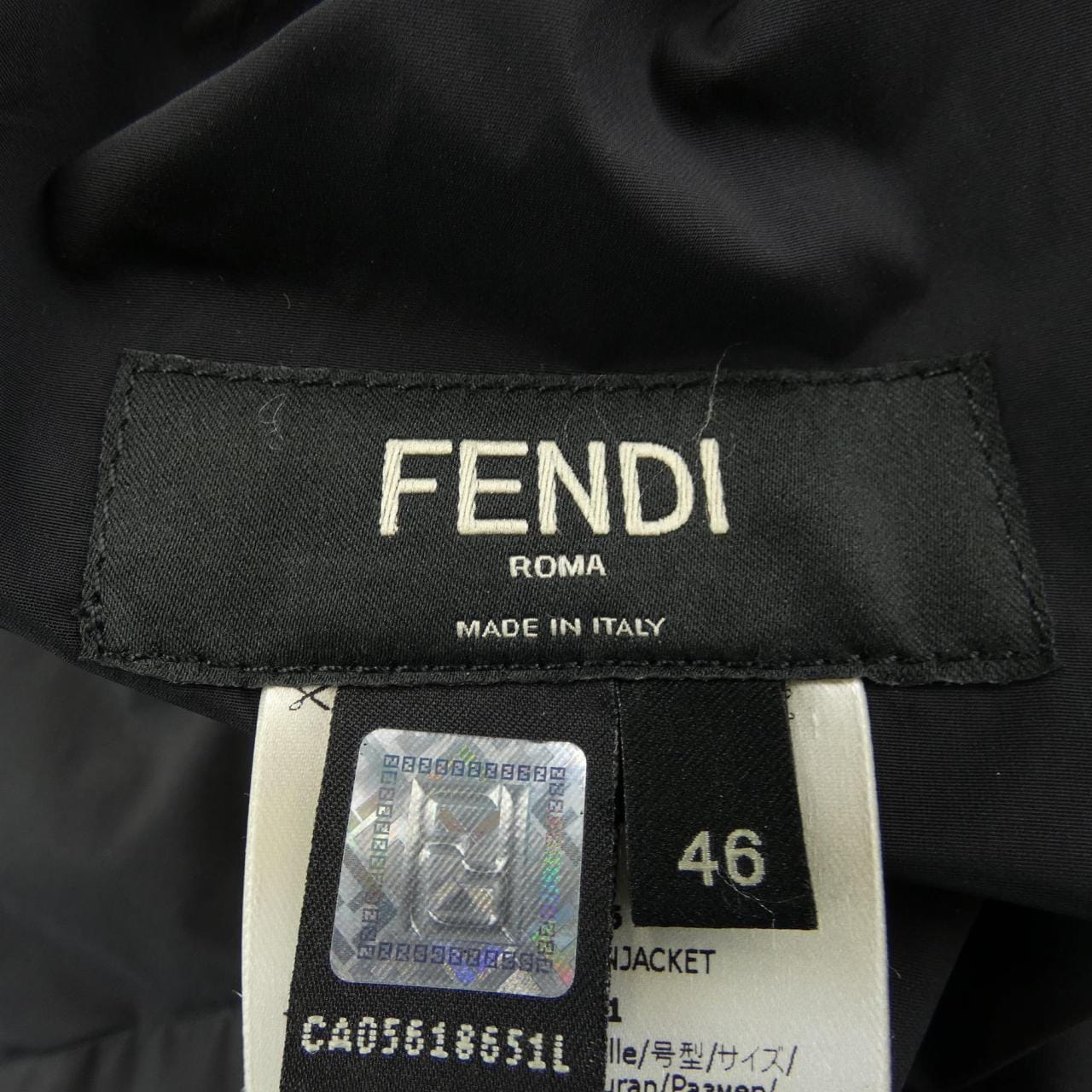 フェンディ FENDI ダブルF ズッカ リバーシブルダウン FAA634　A8J6 ダウンジャケット