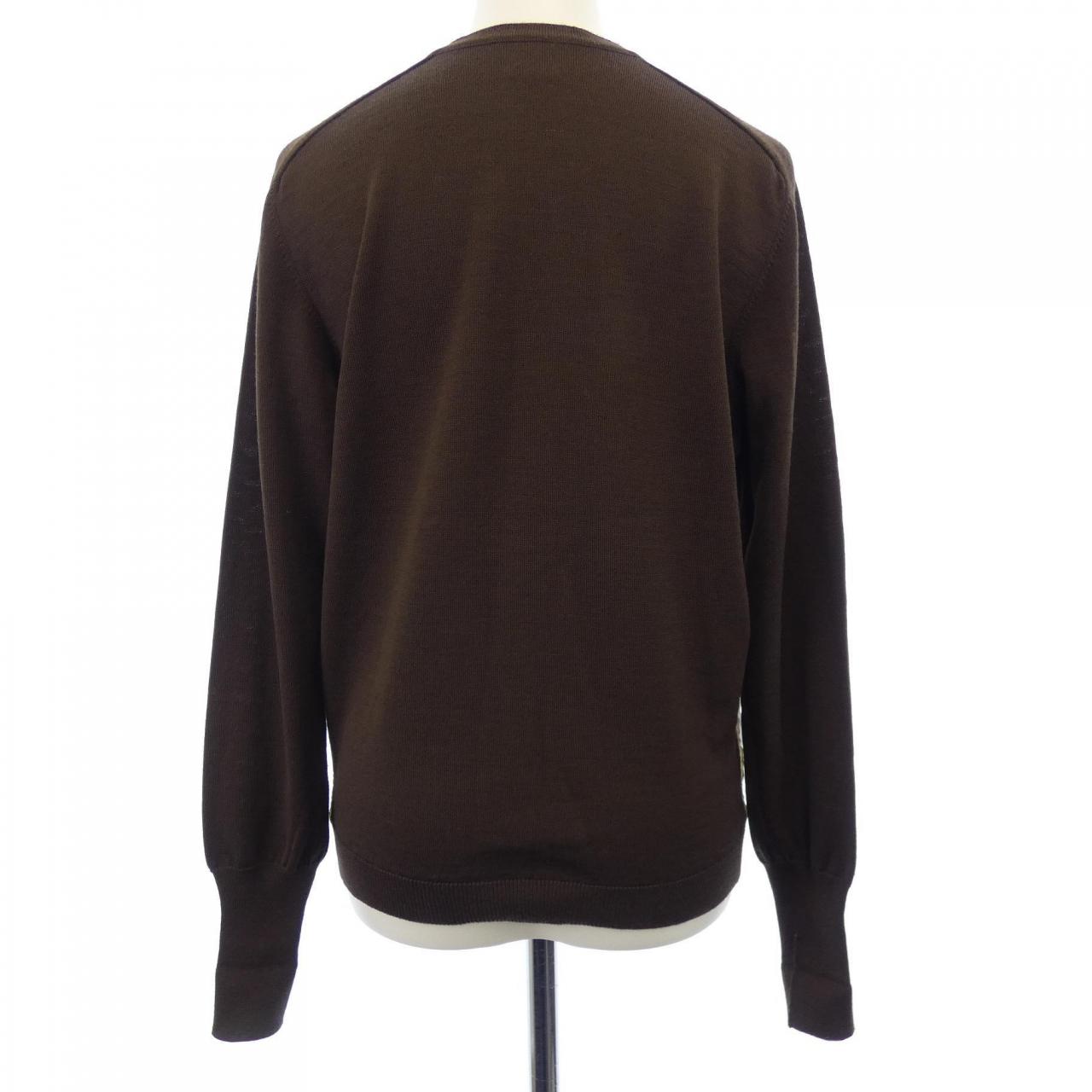 【ヴィンテージ】エルメス HERMES LES ARMES DE PARIS ツイルレーヌ. カーディガン