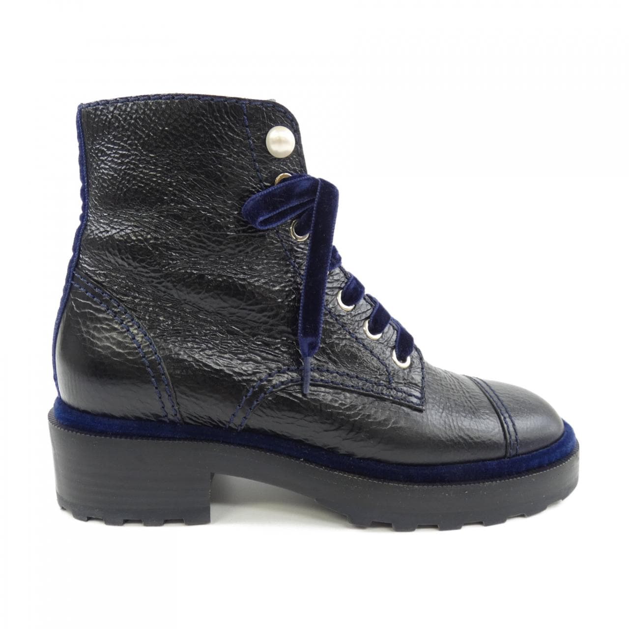 シャネル CHANEL レースアップ LACE-UP G35154X56195 ブーツ