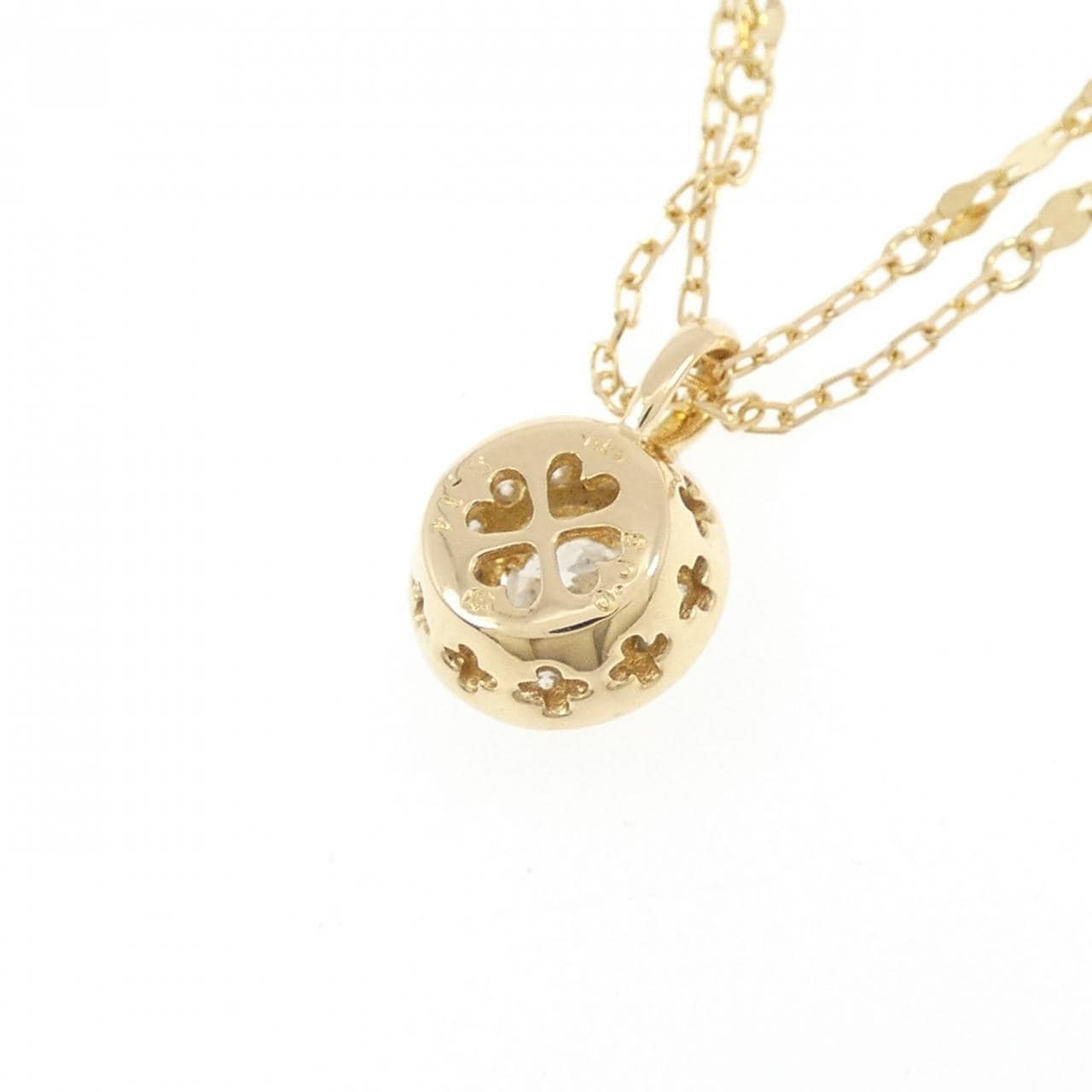 K18YG ダイヤモンド ネックレス 0.14CT