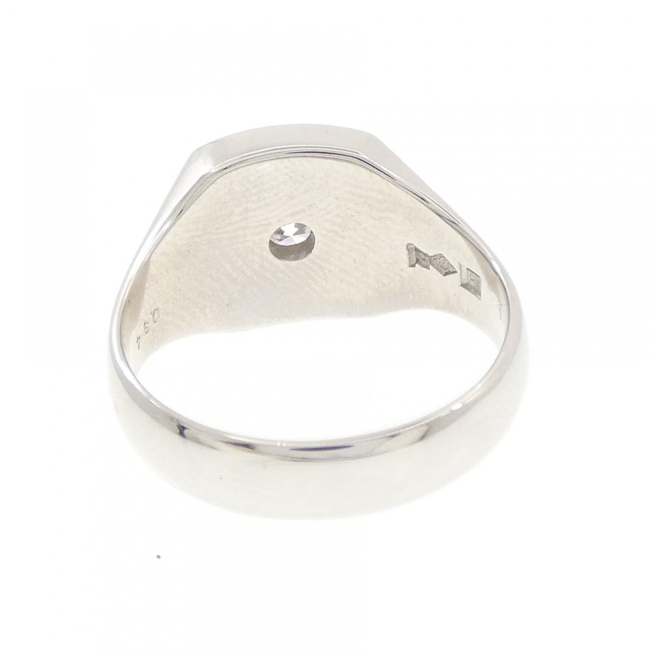 PT900 印台 ダイヤモンド リング 0.34CT