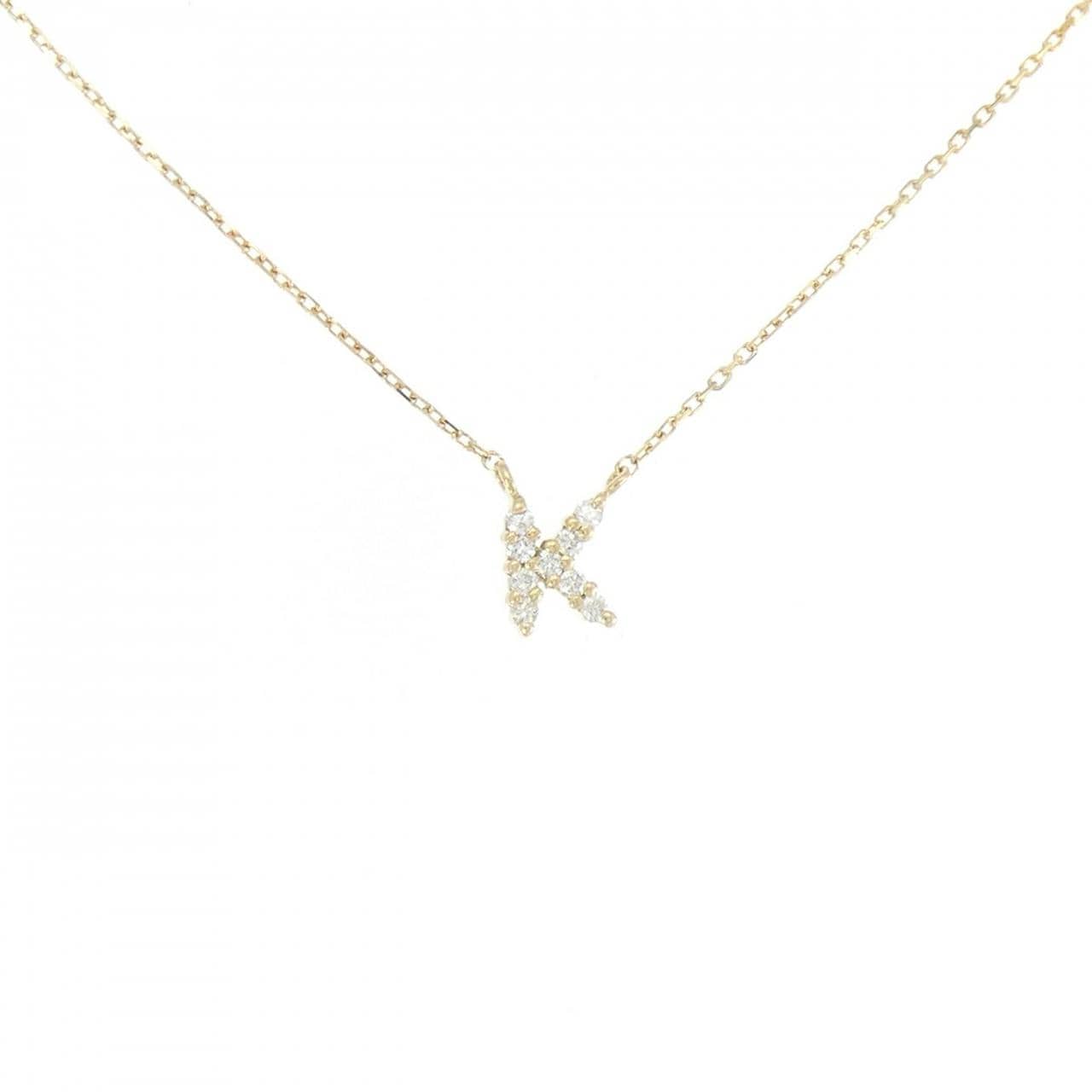 エテ イニシャル ネックレス ネックレス 0.04CT