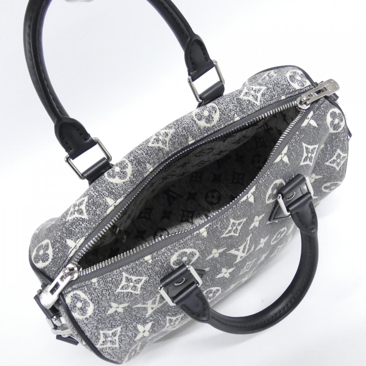 ルイヴィトン モノグラム ジャカード デニム スピーディ バンドリエール 2023CR 25cm M21464 ボストンバッグ