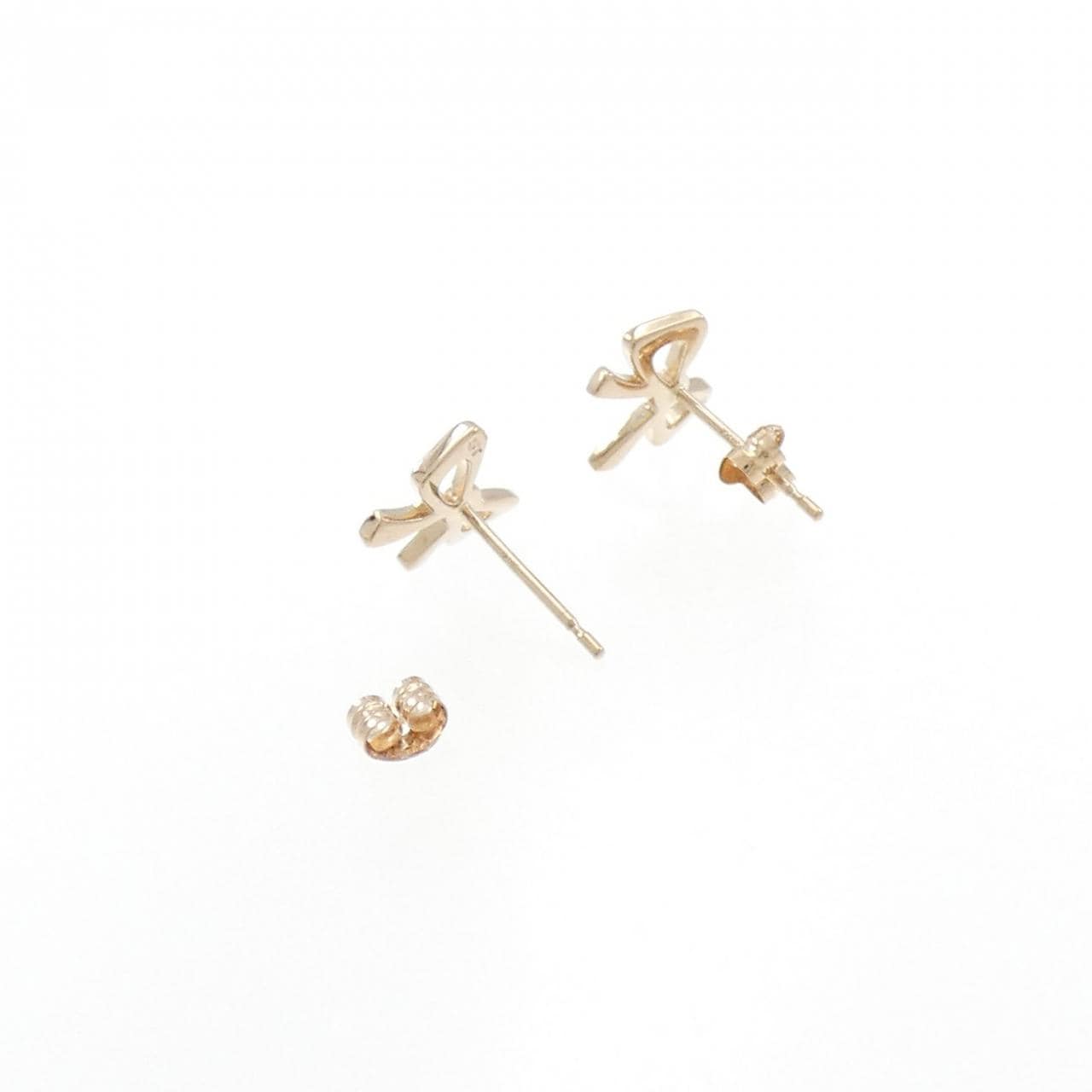 Samantha Tiara K18PG ribbon earrings