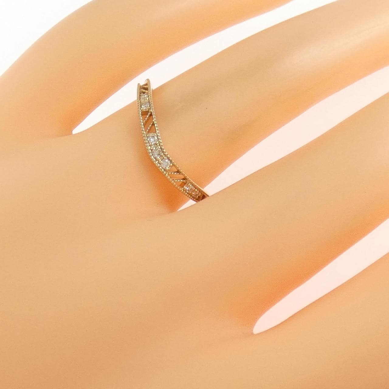 アガット ダイヤモンド リング 0.05CT