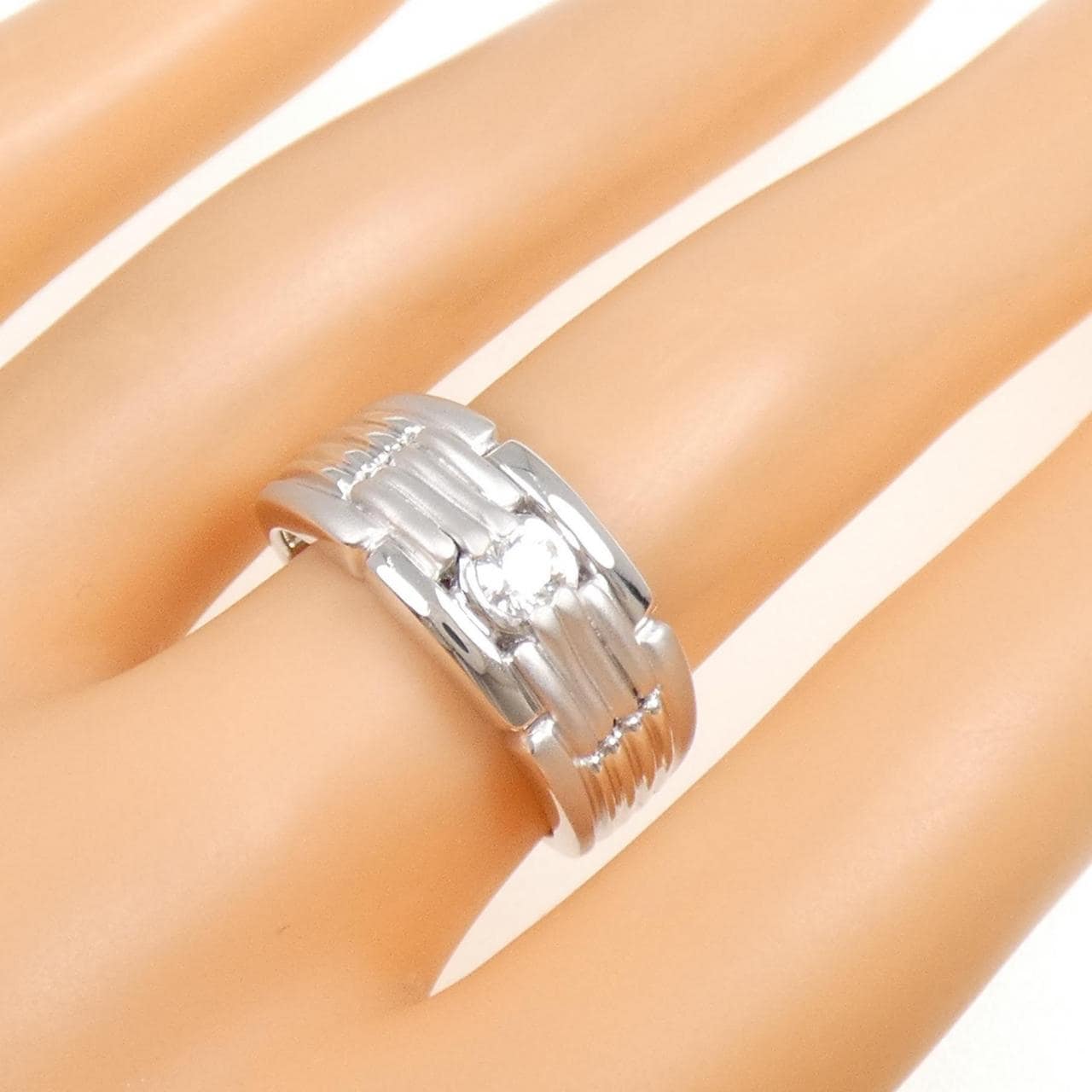 K18WG ダイヤモンド リング 0.21CT