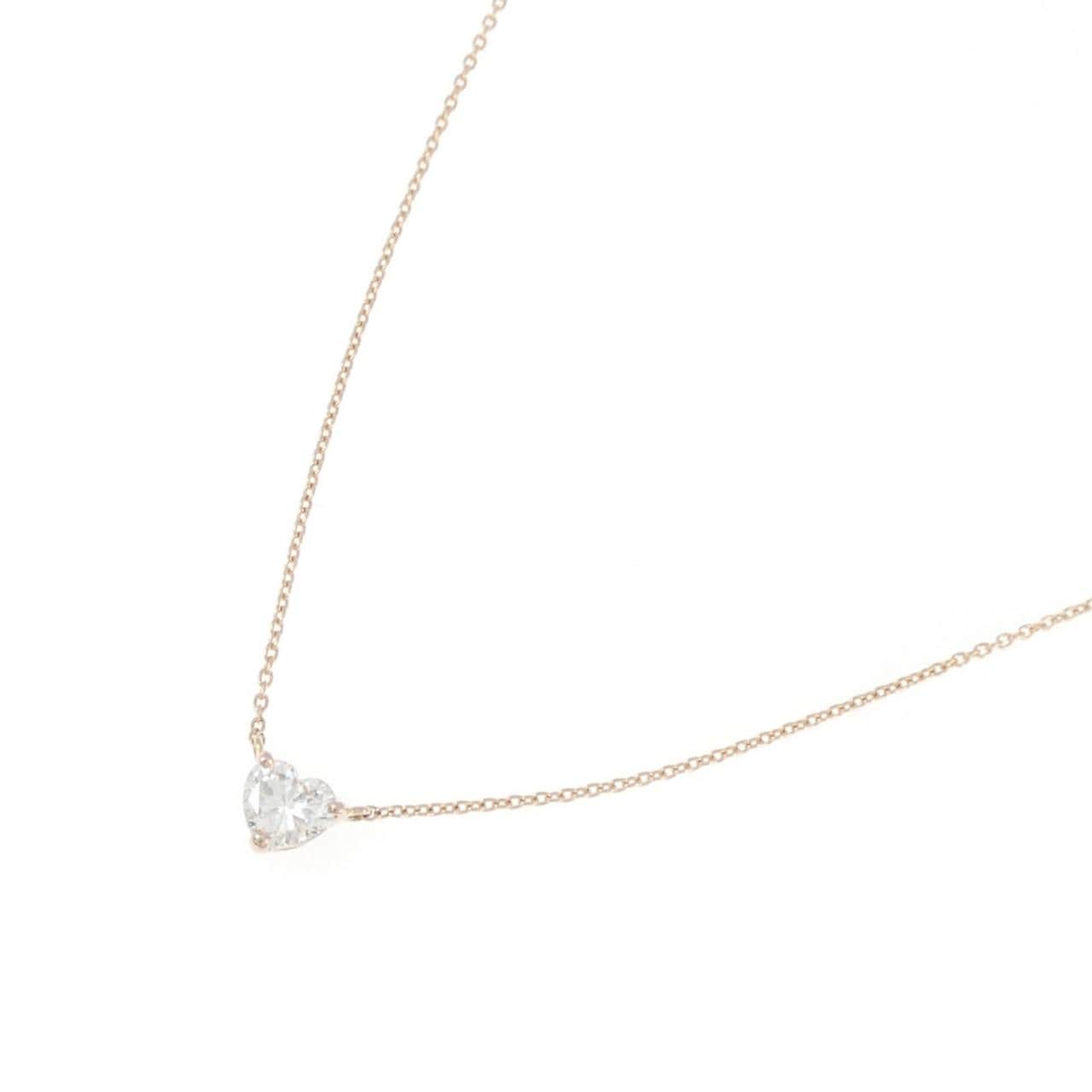 【リメイク】K18PG ダイヤモンド ネックレス 0.366CT I SI2 ハートシェイプ