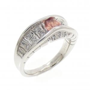 PT900 パパラチアサファイヤ リング 0.340CT