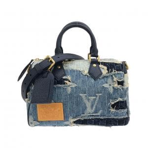 ルイヴィトン デニム ボロ ランドスケープ スピーディ バンドリエール 25cm M15276 ボストンバッグ