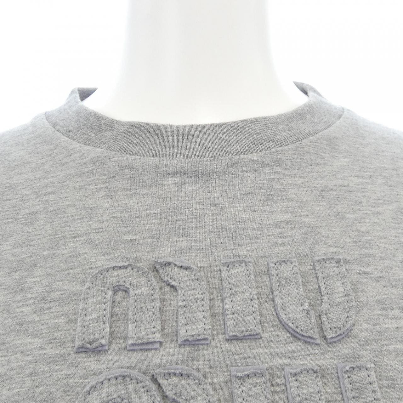 ミュウミュウ MIU MIU MIU MIU ロゴ MJL862 S232 1YXT Tシャツ