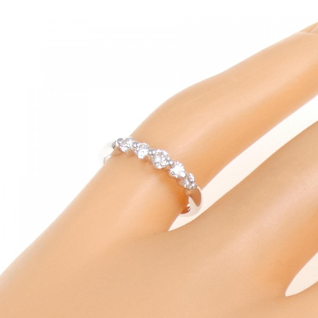 K18WG钻石小指戒指 0.20 克拉