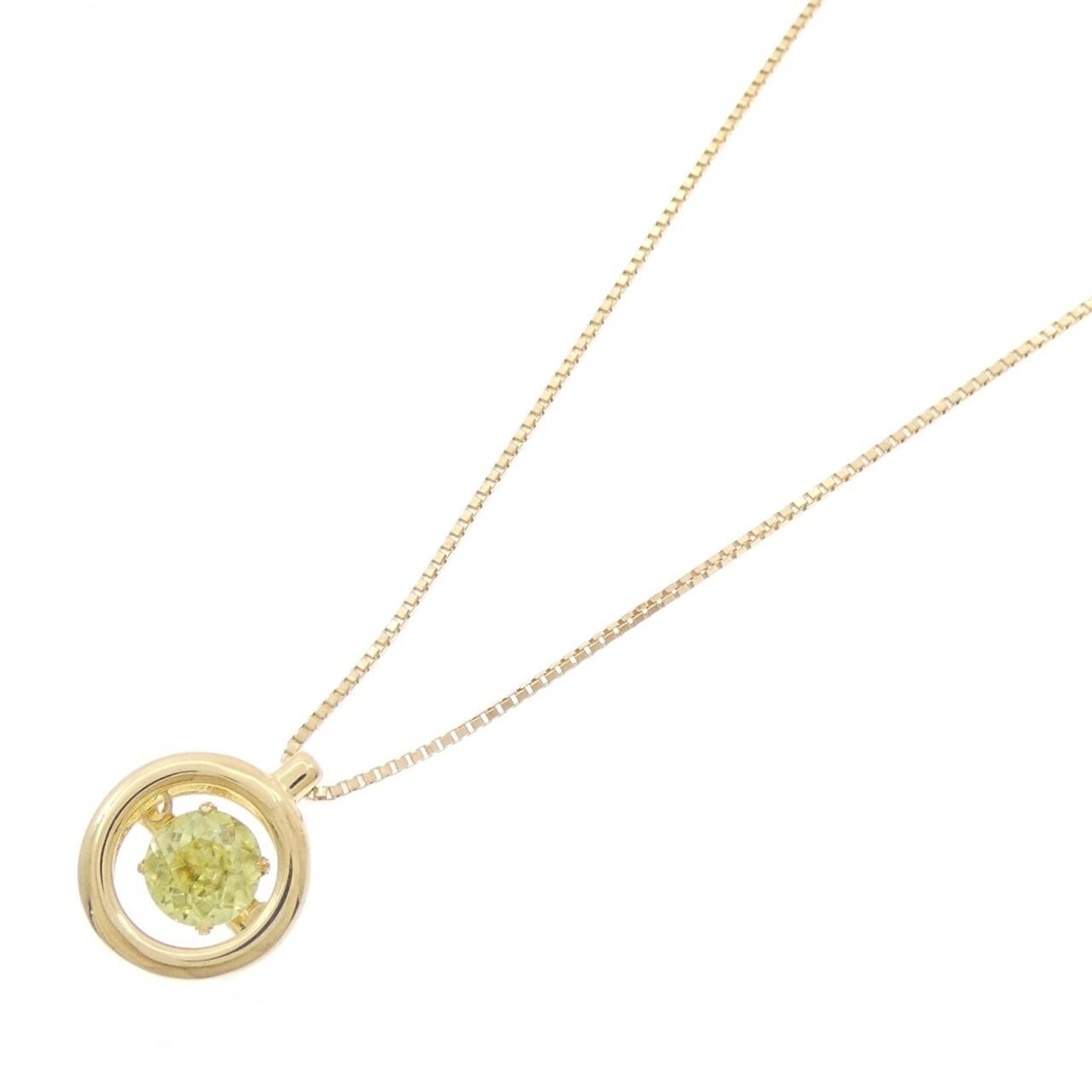 K18YG スフェーン ネックレス 0.52CT