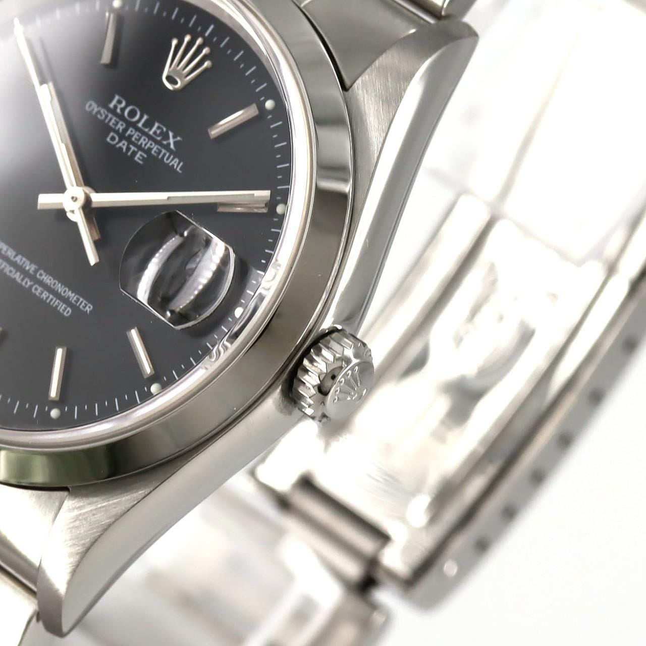 ロレックス オイスターパーペチュアルデイト 15200 SS 自動巻 F番