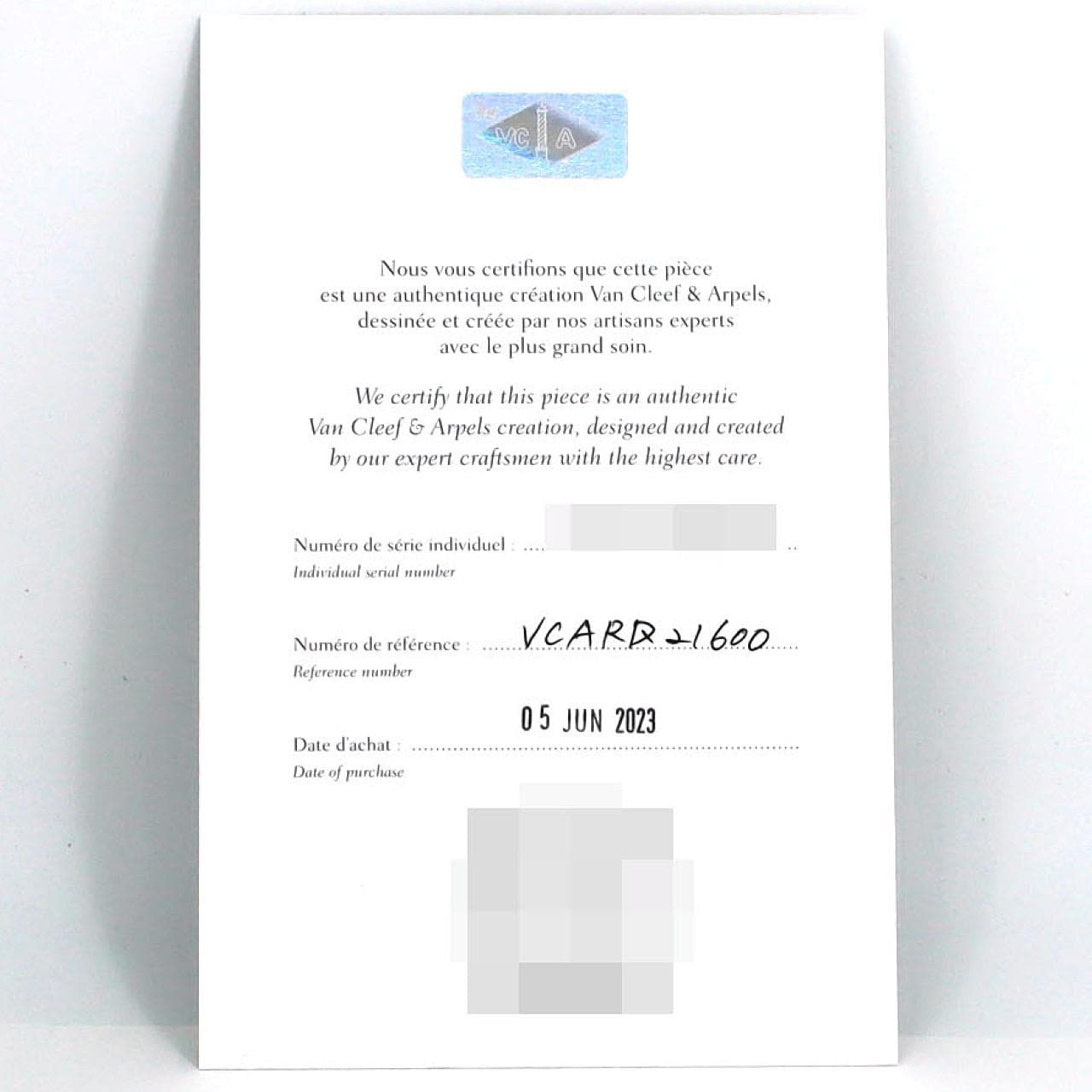 ヴァンクリーフ&アーペル アルハンブラ WG 336574/VCARD21600 WG クォーツ