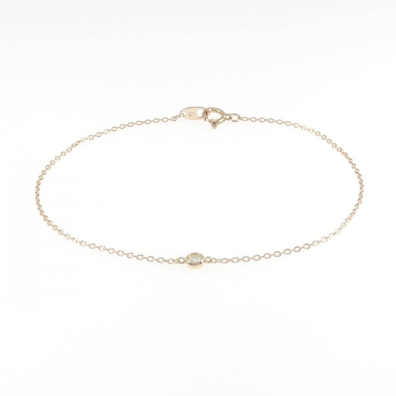 K18PG ダイヤモンド ブレスレット 0.03CT