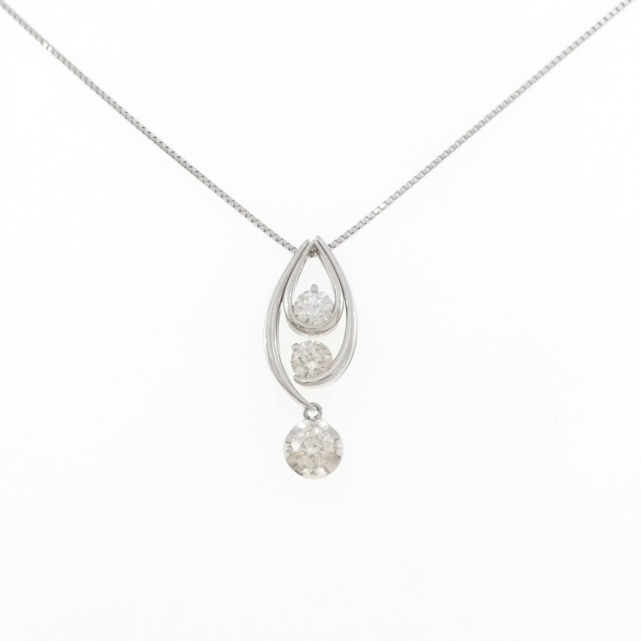PT900/PT850 2WAY ダイヤモンド ネックレス 1.00CT