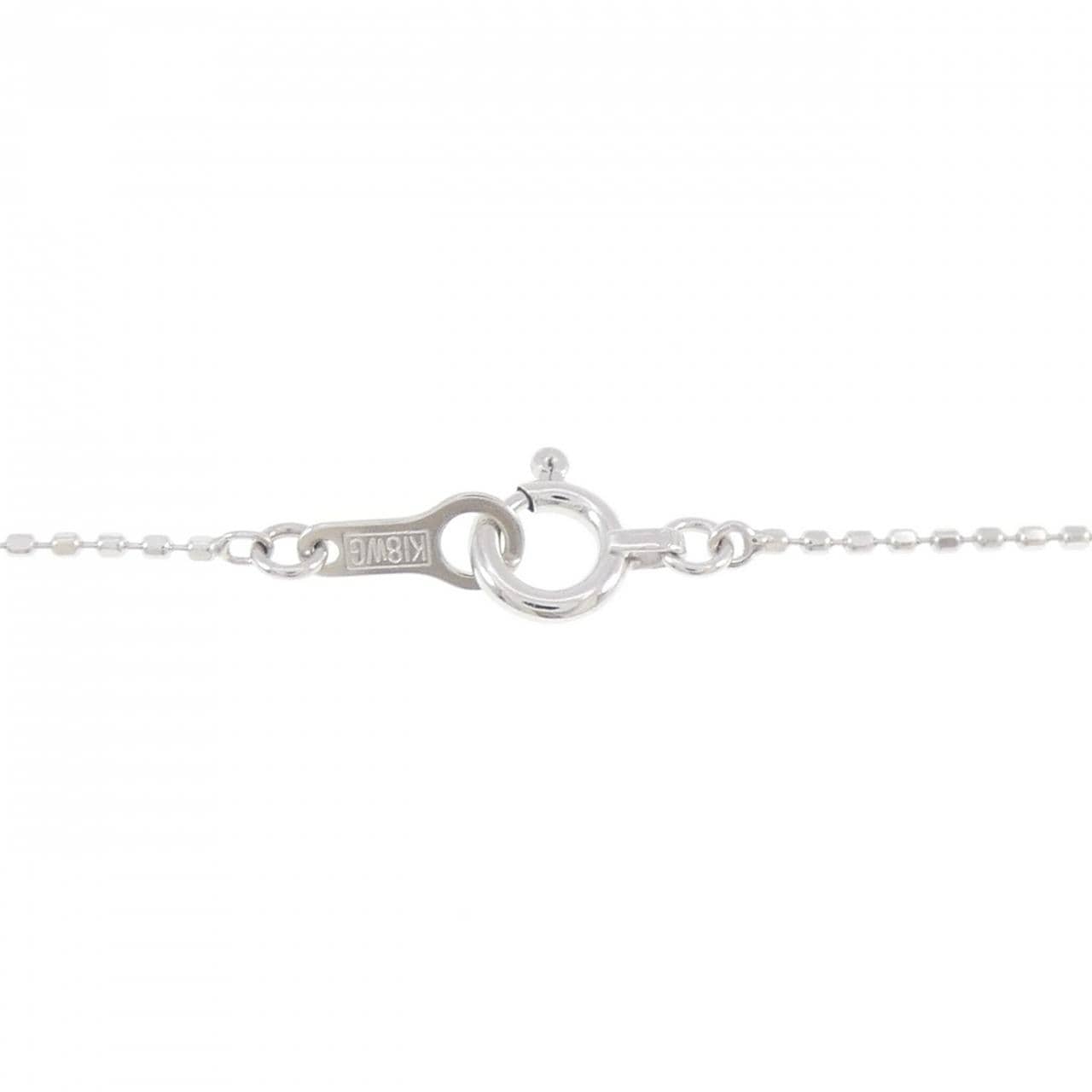 K18WG アレキサンドライト ネックレス 0.12CT