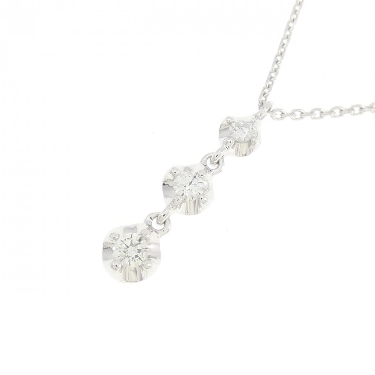 ヴァンドーム ダイヤモンド ネックレス 0.12CT