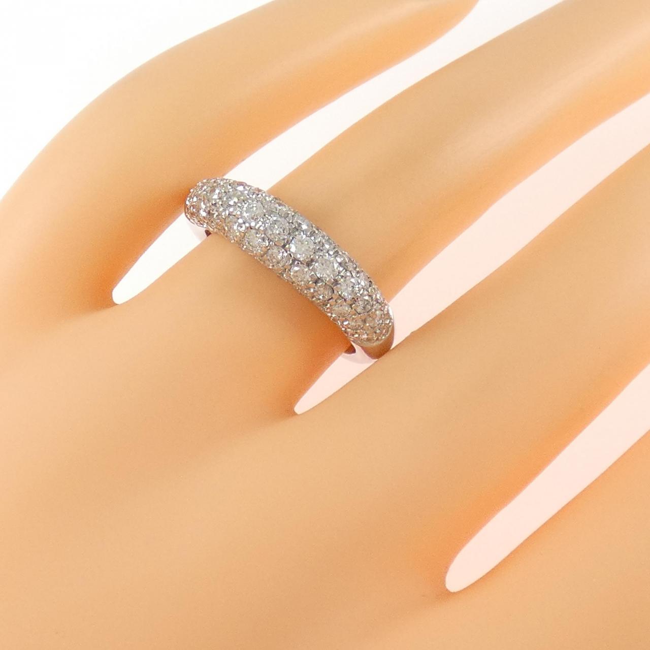 PT900 パヴェ ダイヤモンド リング 1.00CT
