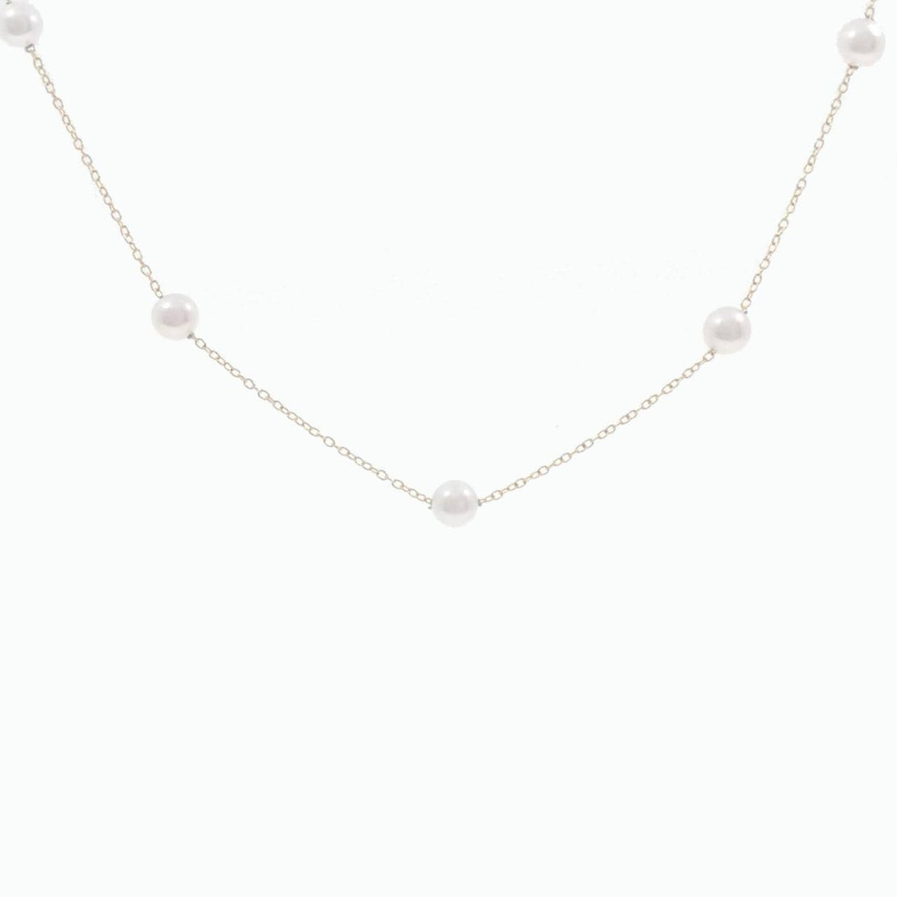 K18YG Akoya pearl necklace