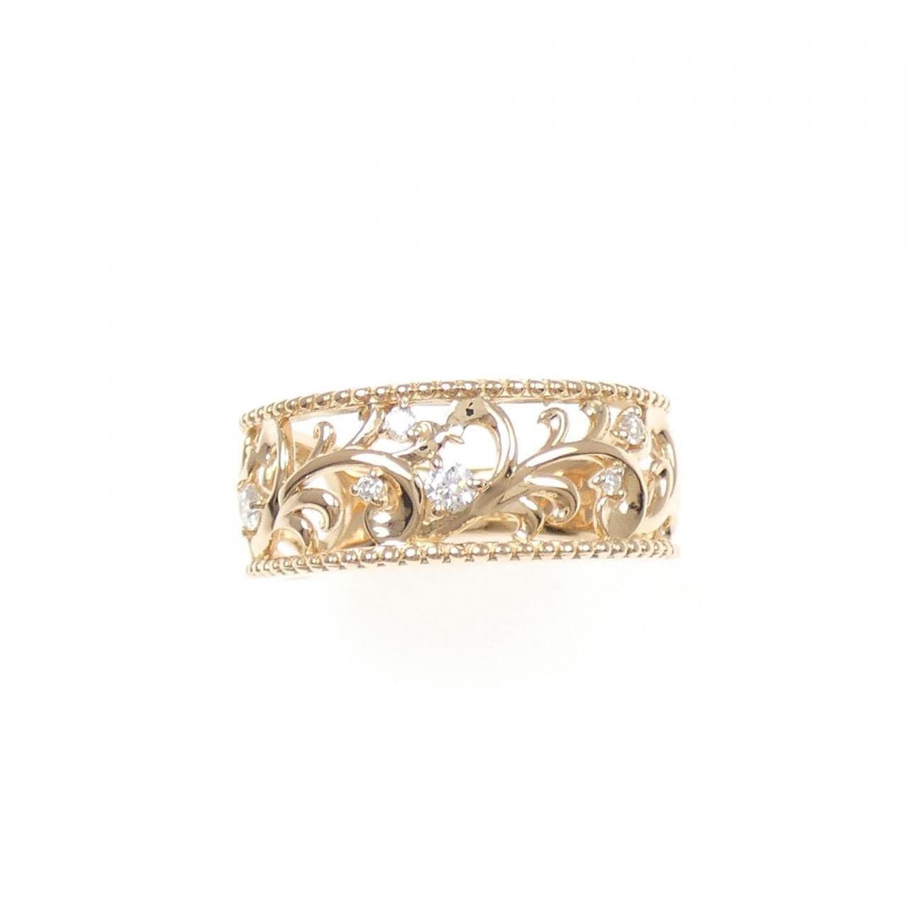 K18PG ダイヤモンド リング 0.10CT