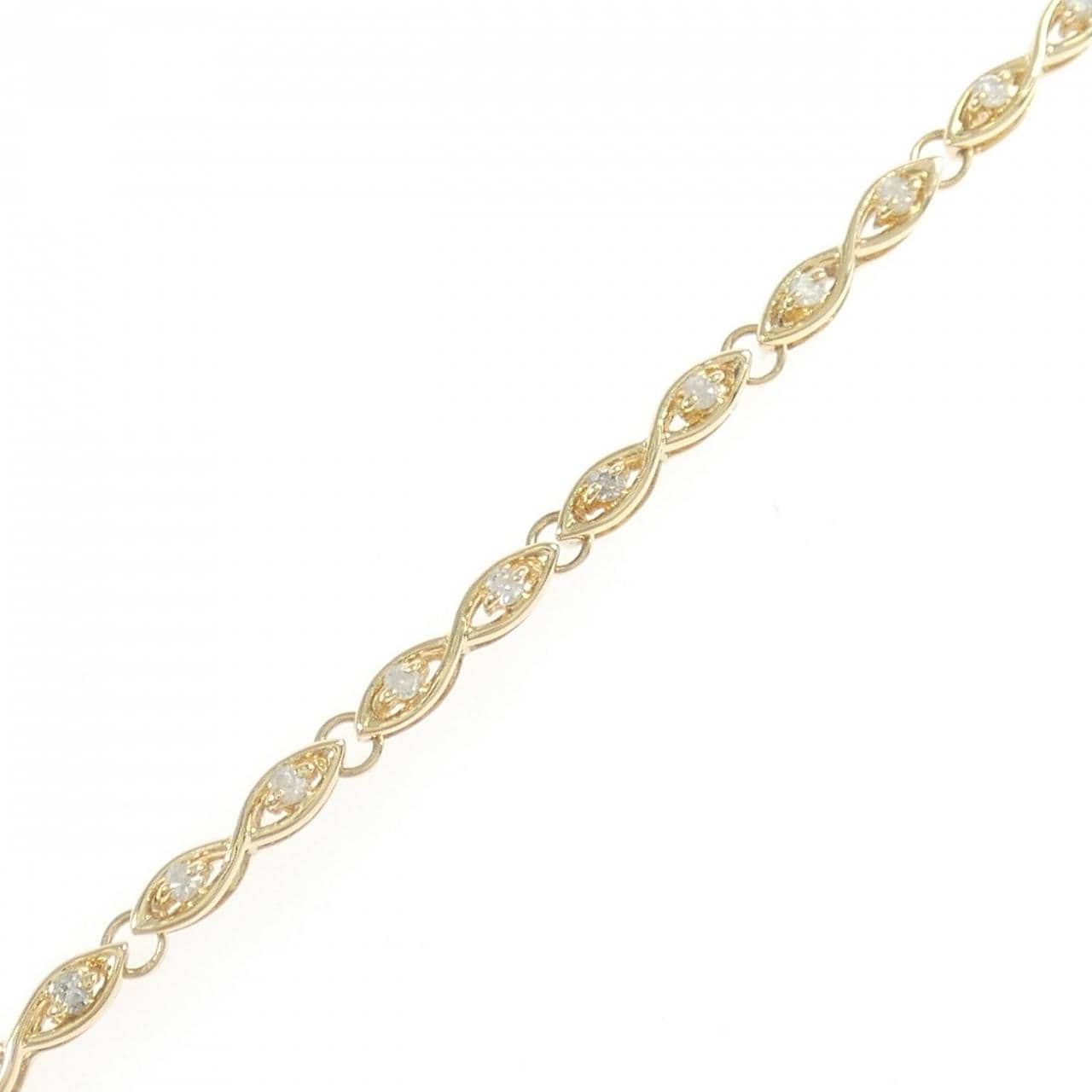 K18YG ダイヤモンド ブレスレット