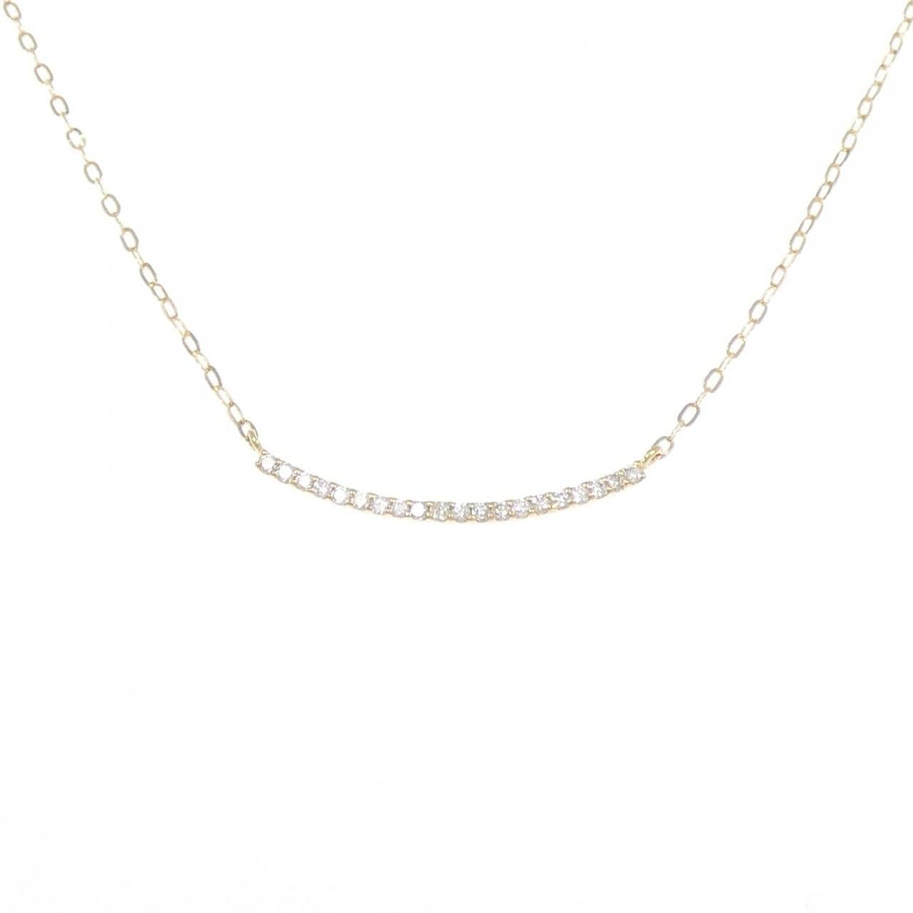 [BRAND NEW] K18YG Diamond necklace 0.10CT