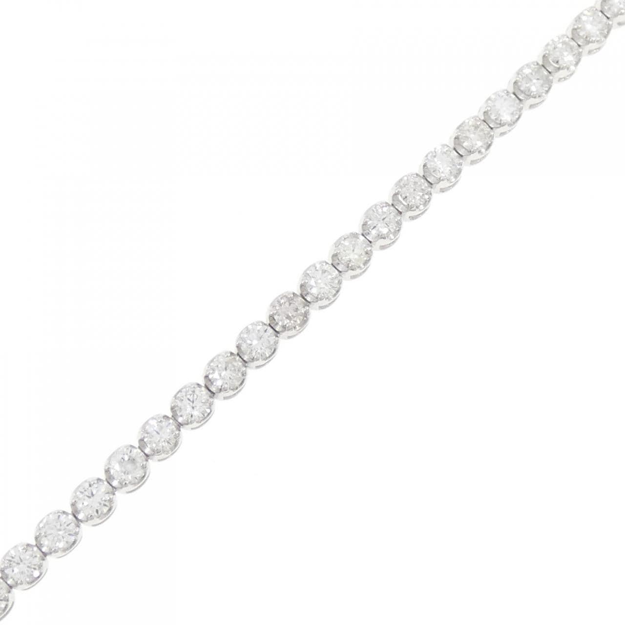 K18WG ダイヤモンド ブレスレット 2.00CT