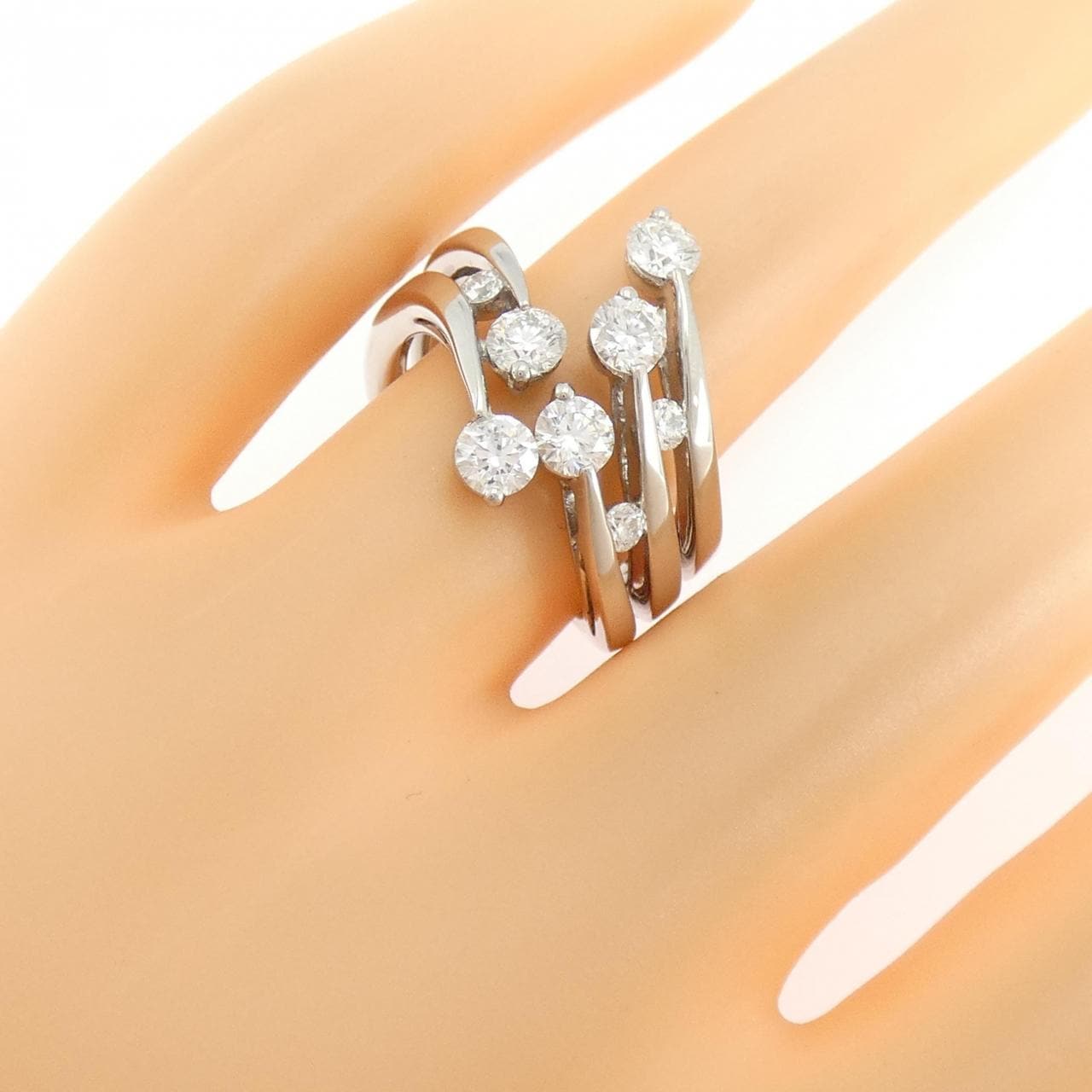 750WG ダイヤモンド リング 1.21CT