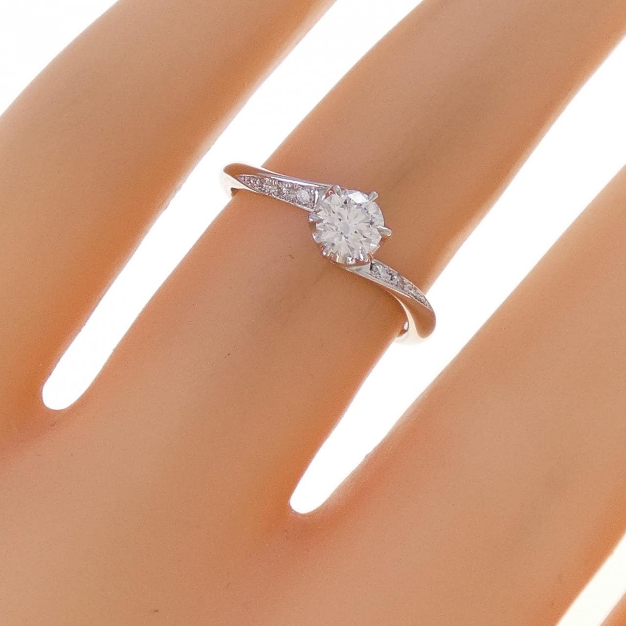 PT950 ダイヤモンド リング 0.301CT D VS1 3EXT