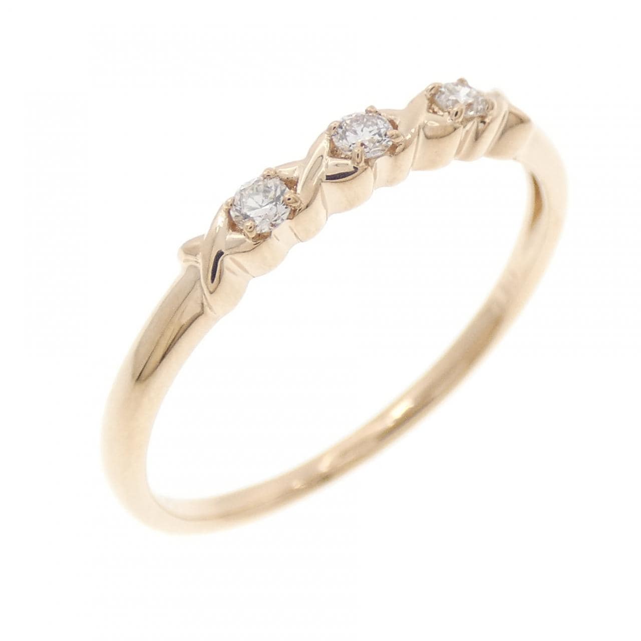 K18PG ダイヤモンド リング 0.10CT