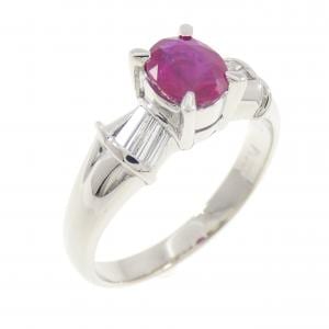PT900 ルビー リング 0.57CT